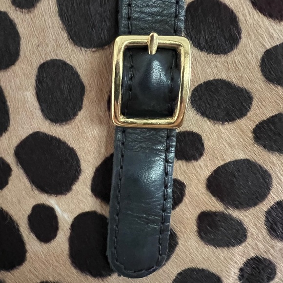 Clare V bag (only pouch) no strap, leather and printed cowhide - Picture 9 of 10